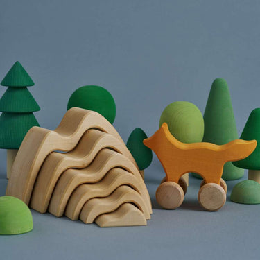Raduga Grez Wooden Arch Stacker, Natural Mountains
